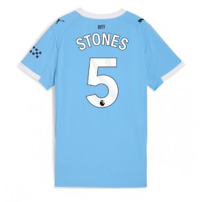 Lacne Ženy Futbalové dres Manchester City John Stones #5 2025-26 Krátky Rukáv - Domáci
